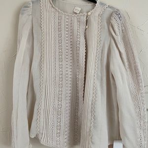 LA VIE by Rebecca Taylor Eyelet Blouse NWT